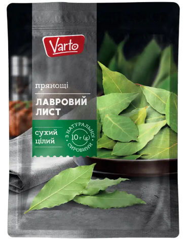 Лавровий лист VARTO цілий сухий, 10г